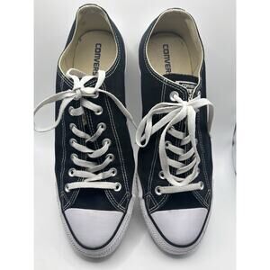 Converse M9166 Unisex Chuck Taylor All Star Low Top Sneaker Black Men 12Women 14